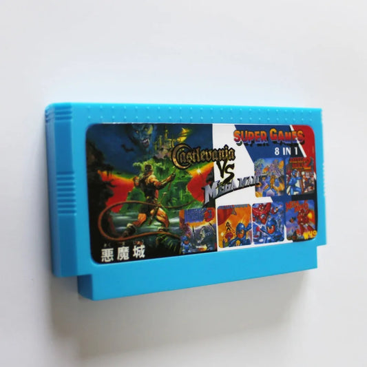 Castlevania1/2  Mega Man1/2/3/4/5/6   8 bit 60 pins Game Card