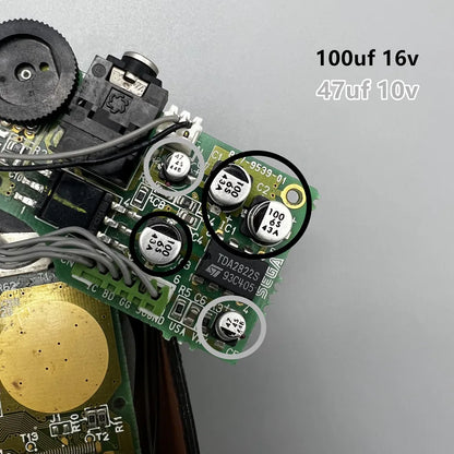 The capacitor for GameGear GG