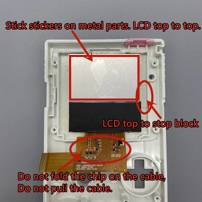 Easy to install 2.2 inches GBC high brightness LCD and new shell for Gameboy Color，GBC LCD screen