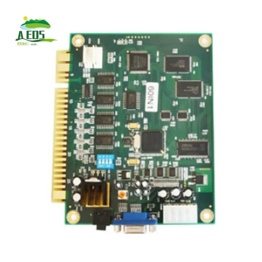 AED5-60 In 1 Multicade PCB Board  Arcade Game Board Horizontal With 28P Cable VGA Output For Jamma Arcade