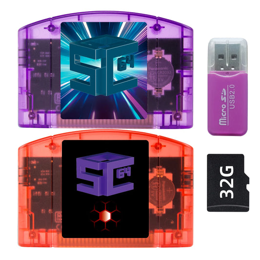 REMANK SC64Summer SC64 Open Source 5000 in-1 SC64 Flash N64 Cart SC64 For SNES N64 GBC N64DD Retro Video Game Console Accessory