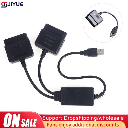 For Sony PS1 PS2 PlayStation Dualshock 2 Joypad Game Pad to 3 PS3 PC USB Games Controller Adapter Converter Cable without Driver