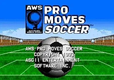 AWS Pro Moves Soccer NTSC 16Bit MD Game Card For Sega Mega Drive For Genesis