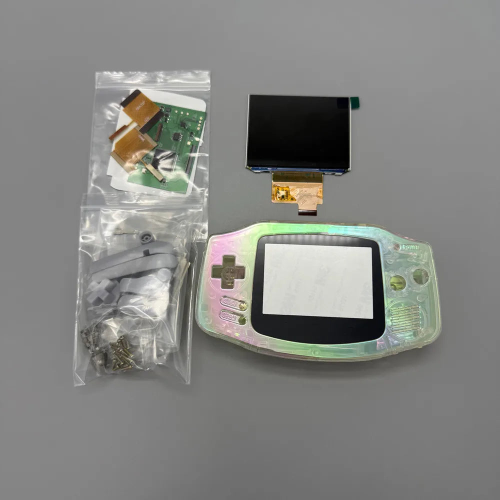 2025 GBA IPS LCD 3.0 "IPS high brightness LCD screen and shell kit for Gameboy advance GBA.no cut shell required easy to install