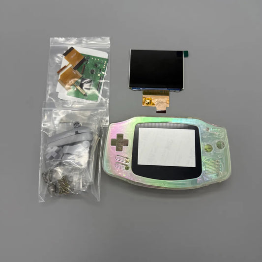 2025 GBA IPS LCD 3.0 "IPS high brightness LCD screen and shell kit for Gameboy advance GBA.no cut shell required easy to install