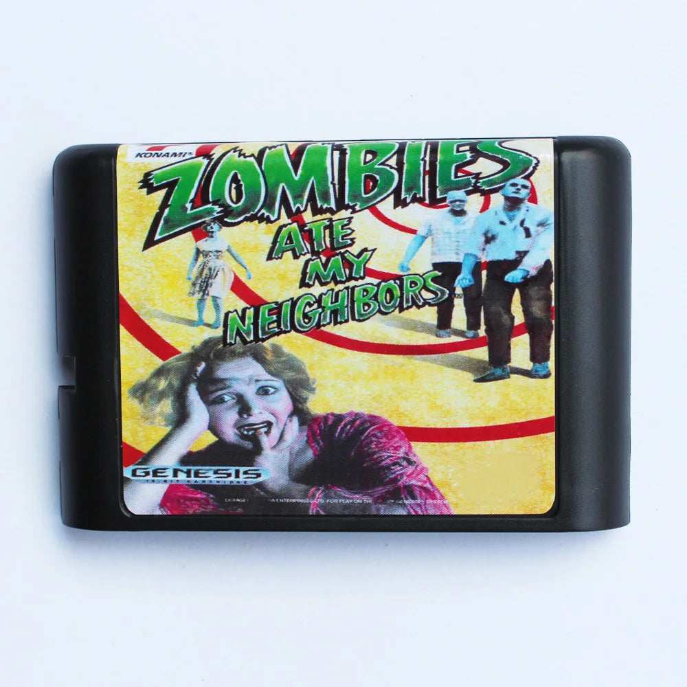Zombie Ate My Neighbors 16bit MD Game Card For 16 Bit Sega MegaDrive Genesis Consoles