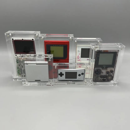 High transparency acrylic magnetic cover console storage box for Gameboy advanced GBA