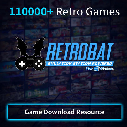 Games Download Resource with 110000+ Retro Games Retrobat System For PS1/PS2/PS3/PSP/DC/Wii/N64  Support Windows /Mac OS/Linux