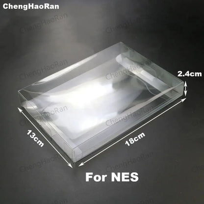1piece Clear Transparent Game Cartridge Box Case  Games Plastic PET Protector for N64 NES SNES for ps5 ps4 ps3 GB GBA GBC Switch