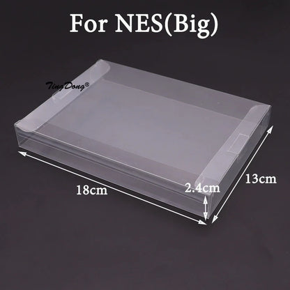 Clear Transparent Game Cartridge Box Case CIB Games Plastic PET Protector for N64 NES SNES for GB GBA GBC NGPC Switch For PS5