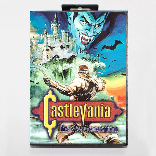 Castlevania The New Generation 16Bit MD Game Cartridge with RU Box for Sega Megadrive Genesis Systems