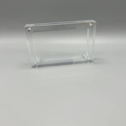 High transparency acrylic magnetic cover console storage box for Nintendo new 3DS .Please pay attention to your console model