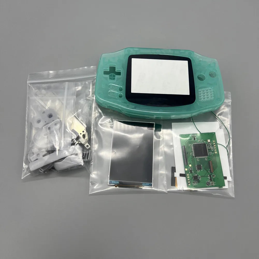 2024 new GBA IPS LCD no cut shell required easy to install 3.0 "IPS high brightness LCD and shell kit for Gameboy advance GBA