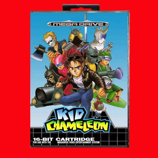 Kid chameleon 16Bit MD Game Cartridge with EUR Box for Sega Megadrive Genesis Systems