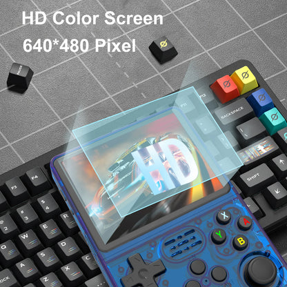R36S Open Source K36 Handheld Game Console 3.5Inch IPS Screen Built in 16000 Games Supports online doubles For PS1/PSP/DC