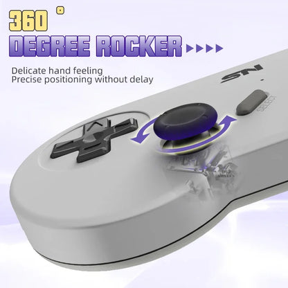 16bit Retro Game Console HDMI-Compatible 4K TV Super Game Console For For SNES NES Mame 5000 Games Dual Wireless Gamepad