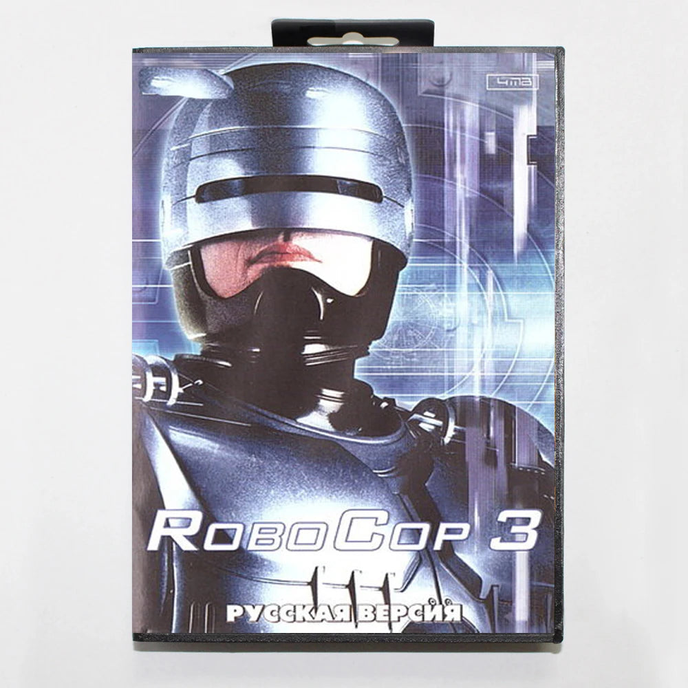 RoboCop 3 16Bit MD Game Cartridge with RU Box for Sega Megadrive Genesis Systems