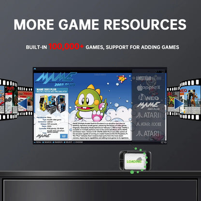 Retrobat 2T Portable  External Game HDD Built in 100000+ Games with 105 Emulators for PSP/PS1/PS2/WII/MAME/DC Retro Video Games
