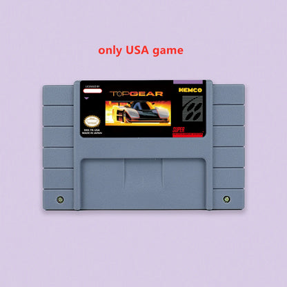 Top Gear Action game for SNES 16 bit Single Card USA NTSC EUR PAL Video Game Consoles Cartridge