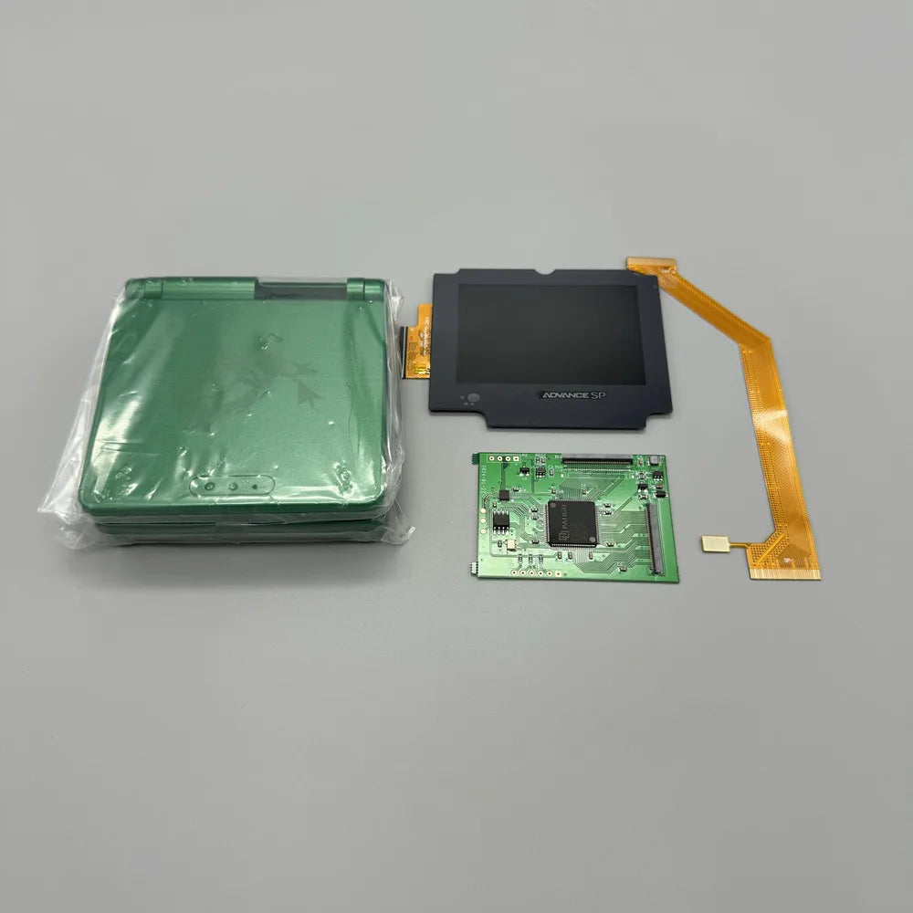 2024 new GBASP IPS LCD 2.9 "IPS high brightness LCD and shell kit for Gameboy advance SP