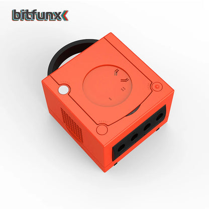 Bitfunx Warm Red NGC Replacement Shell Protective Case GC Game Box for Gamecube DOL001and DOL-101 Game Console