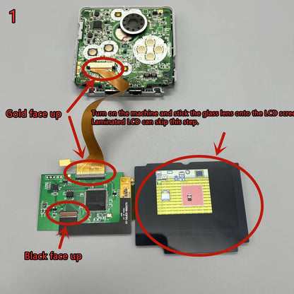 2024 new 3.0 "original size IPS high brightness LCD screen is suitable for Gameboy advance SP GBASP
