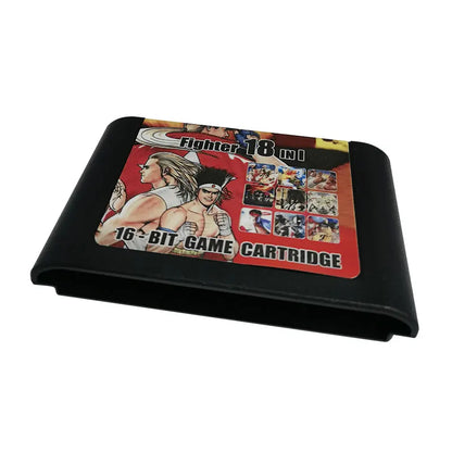 For Sega Genesis Fighter Games Series 18 in 1 MD 2 Cartridge Card,For 16 Bit Classic Retro Sega Mega Drive Game Console