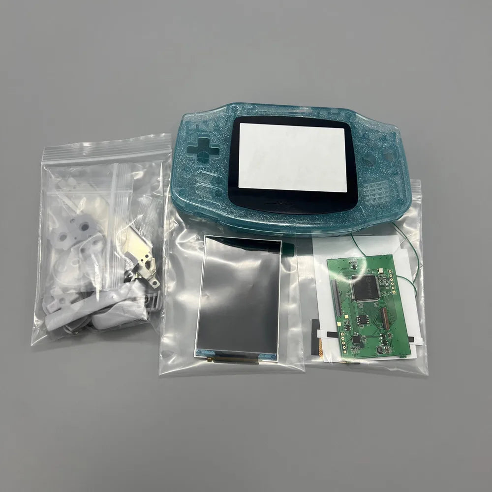 2024 new GBA IPS LCD no cut shell required easy to install 3.0 "IPS high brightness LCD and shell kit for Gameboy advance GBA