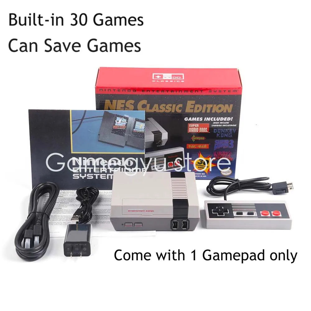 SuperNES Nintend 21 Games SNES Game Console 16-bit SNES MINI Game Console U.S. Version 30 Games Support Tf Card