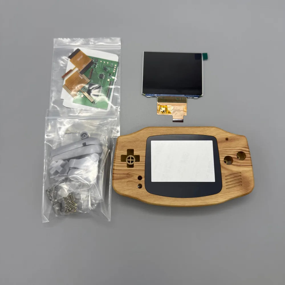 2025 GBA IPS LCD 3.0 "IPS high brightness LCD screen and shell kit for Gameboy advance GBA.no cut shell required easy to install