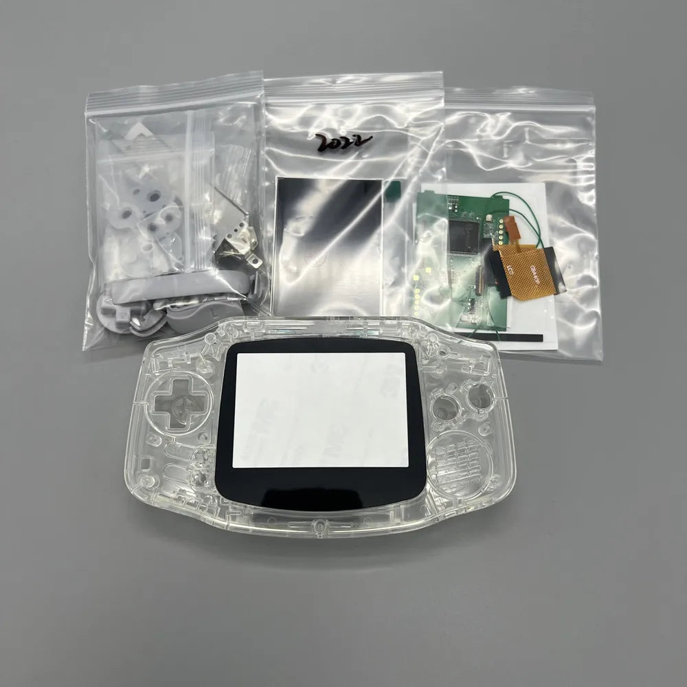 2024 new GBA IPS LCD no cut shell required easy to install 3.0 "IPS high brightness LCD and shell kit for Gameboy advance GBA