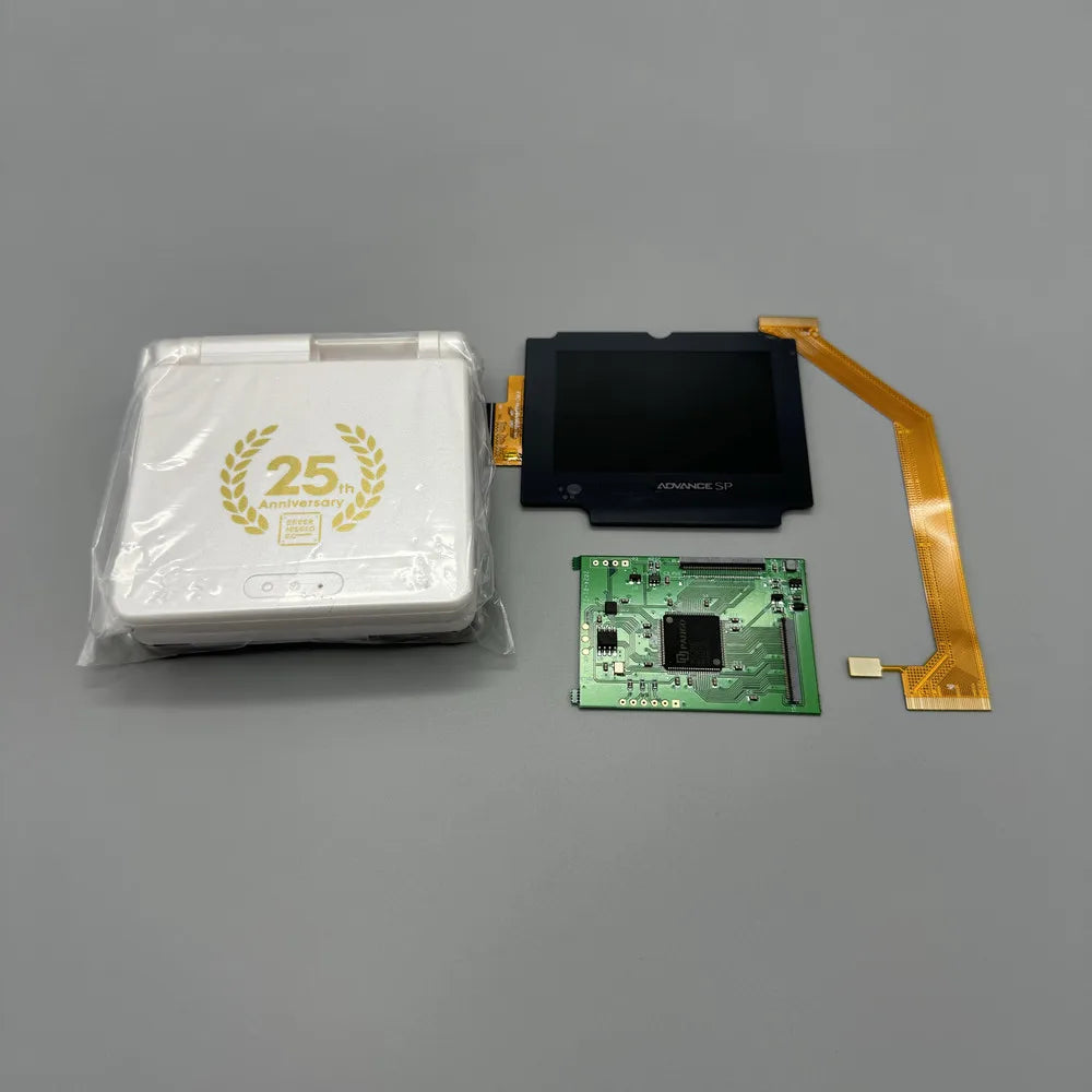 2024 new GBASP IPS LCD 2.9 "IPS high brightness LCD and shell kit for Gameboy advance SP