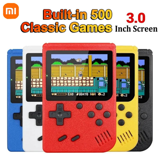 Xiaomi Portable Retro Mini Game Console 8-Bit Handheld Game Player Built-in 500 Games AV Out Game Console Valentine's Day Gift