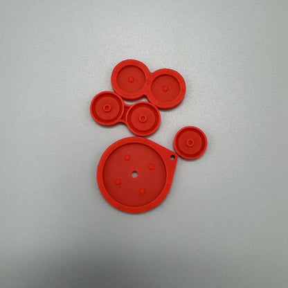 Color high quality game accessory rubber pads button silicon pads for Gameboy ADVANCE SP GBASP