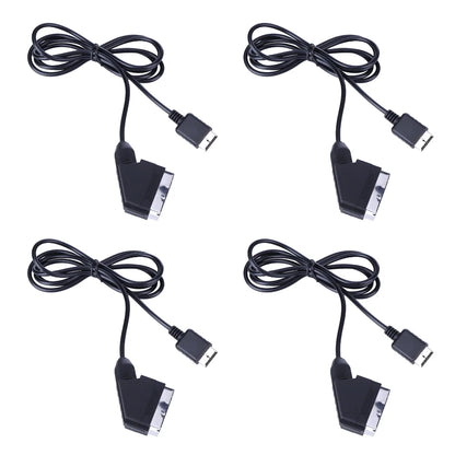1.8m TV AV Connection Game Cord for PS1 PS2 PS3 Video Game Game Console Cable Line for Sony playstation Console RGB SCART Cable