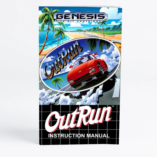 Retro OutRun 16bit  game cartridge for Sega Genesis Megadrive video game consoles