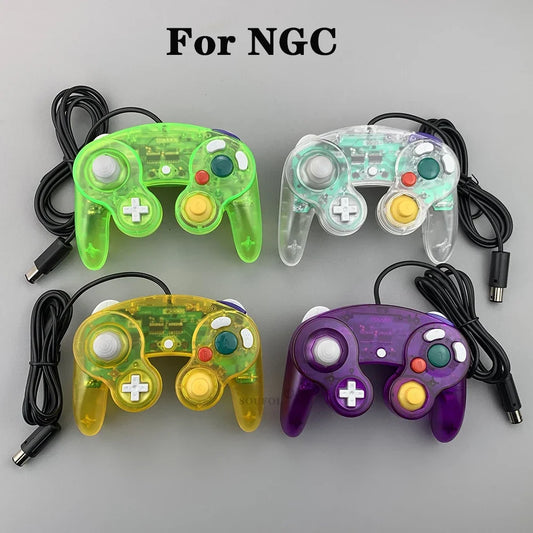 New Replacement Transparent Game Controller Joystick Gamepad Wired For NGC GameCube Video Game Console