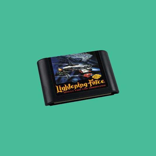 Lightening Force USA Game for SEGA Mega Drive Genesis 16 bit Consoles Game Cartridge Box Manual