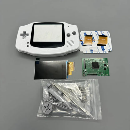 GBA IPS LCD no cut shell required easy to install 2.9 "IPS high brightness LCD and shell kit for Gameboy advance GBA
