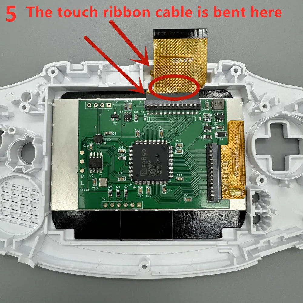 2.9 "original size IPS high brightness LCD screen is suitable for Gameboy advance GBA support pixel mode display