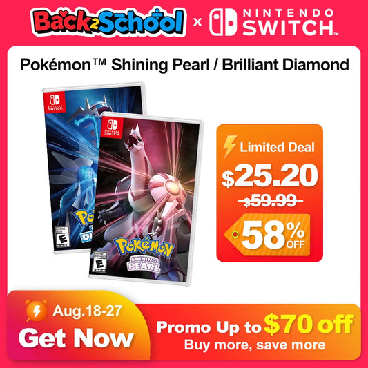 Pokemon Brilliant Diamond Shining Pearl Nintendo Switch Game Deals 100% Official Physical Game Card Action Genre RPG OLED Lite