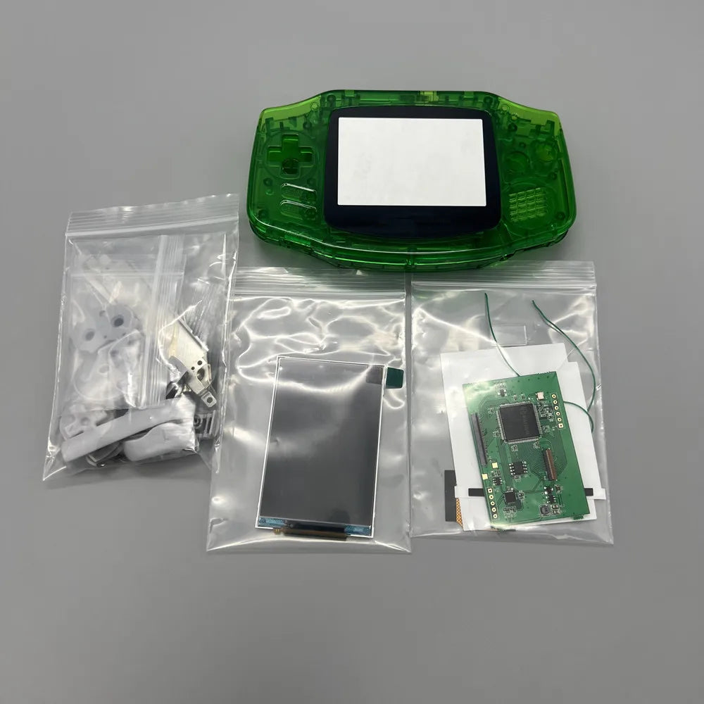 2024 new GBA IPS LCD no cut shell required easy to install 3.0 "IPS high brightness LCD and shell kit for Gameboy advance GBA