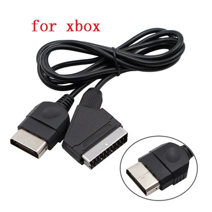 1.8m RGB Scart Cable For PS2/PS1/PS3/SEGA Mega Drive1/MD2/DC Dreamcast/Saturn/XBOX/XBOX 360 Retro Video Game Consoels