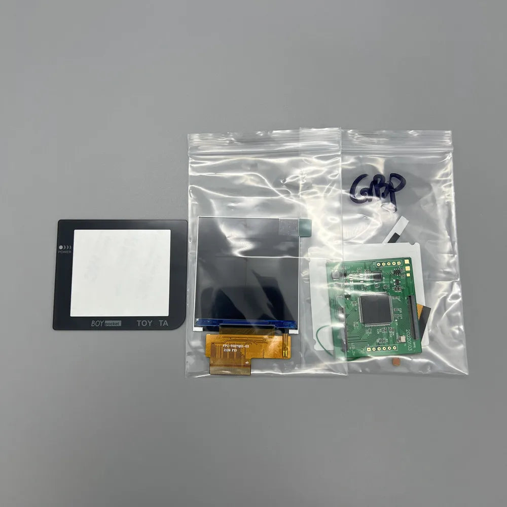 new GBP LCD screen. Easy to install 2.6 "original size IPS high brightness LCD screen is suitable for Nintendo Gameboy pocket
