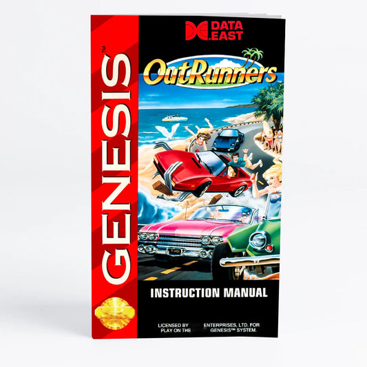 Retro OutRunners 16bit  game cartridge for Sega Genesis Megadrive video game consoles