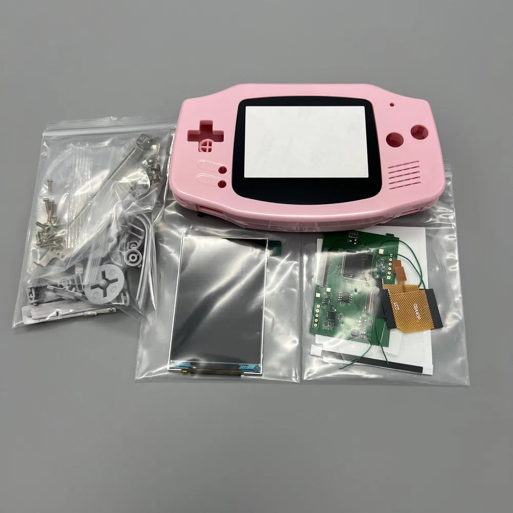 2024 new GBA IPS LCD no cut shell required easy to install 3.0 "IPS high brightness LCD and shell kit for Gameboy advance GBA