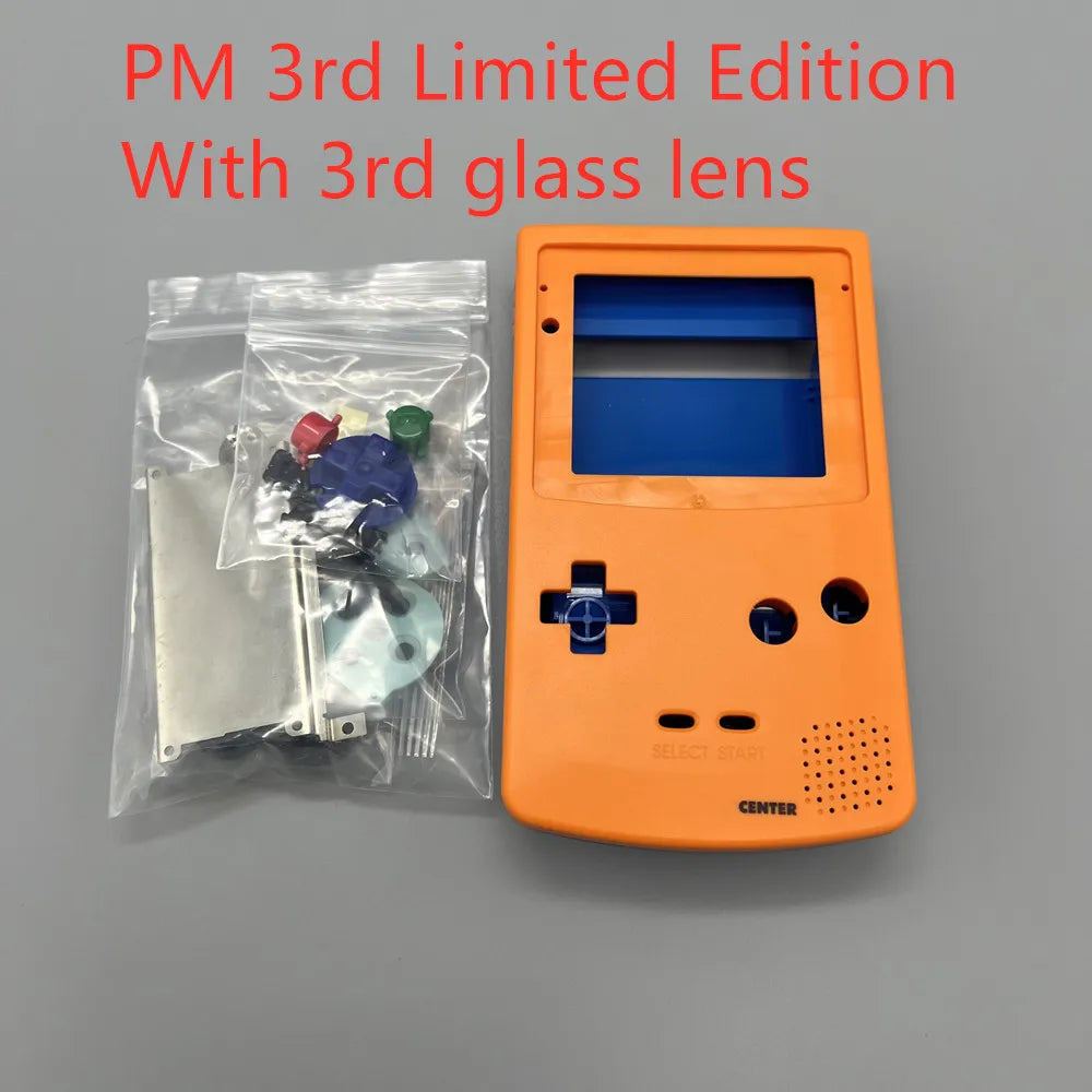 High quality shell kit for Gameboy COLOR GBC. Suitable for GBC 2.6-inch 2.45-inch 2.2-inch LCD