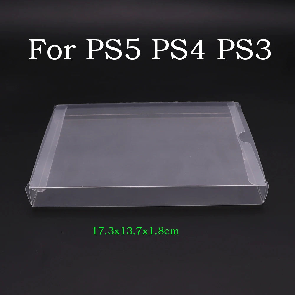 10PCS Clear Transparent Game Cartridge Box Case CIB Games Plastic PET Protector for N64 NES SNES for GB GBA GBC NGPC Switch