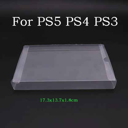 10PCS Clear Transparent Game Cartridge Box Case CIB Games Plastic PET Protector for N64 NES SNES for GB GBA GBC NGPC Switch