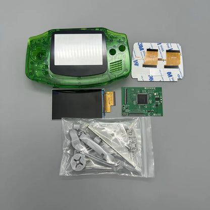 GBA IPS LCD no cut shell required easy to install 2.9 "IPS high brightness LCD and shell kit for Gameboy advance GBA